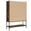 bogreol 102x30x141,5 cm konstrueret træ røget egetræsfarve