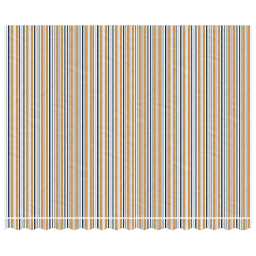 udskiftningsdug til markise 4x3 m polyester orange og blå