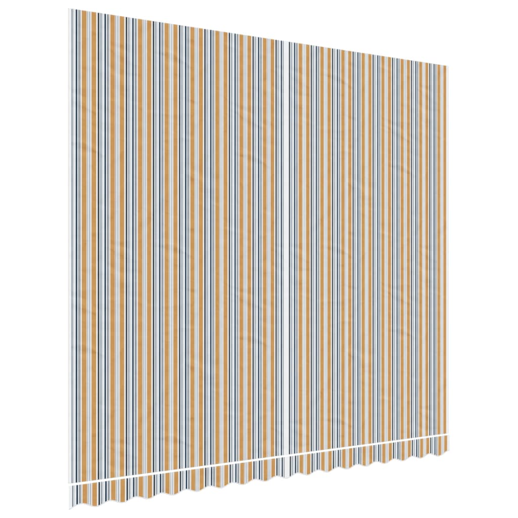 udskiftningsdug til markise 4x3,5 m polyester orange og blå