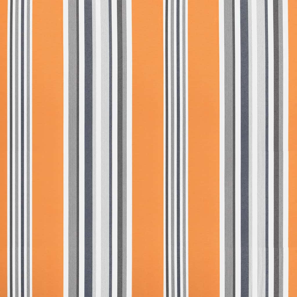 udskiftningsdug til markise 5x3,5 m polyester orange og blå