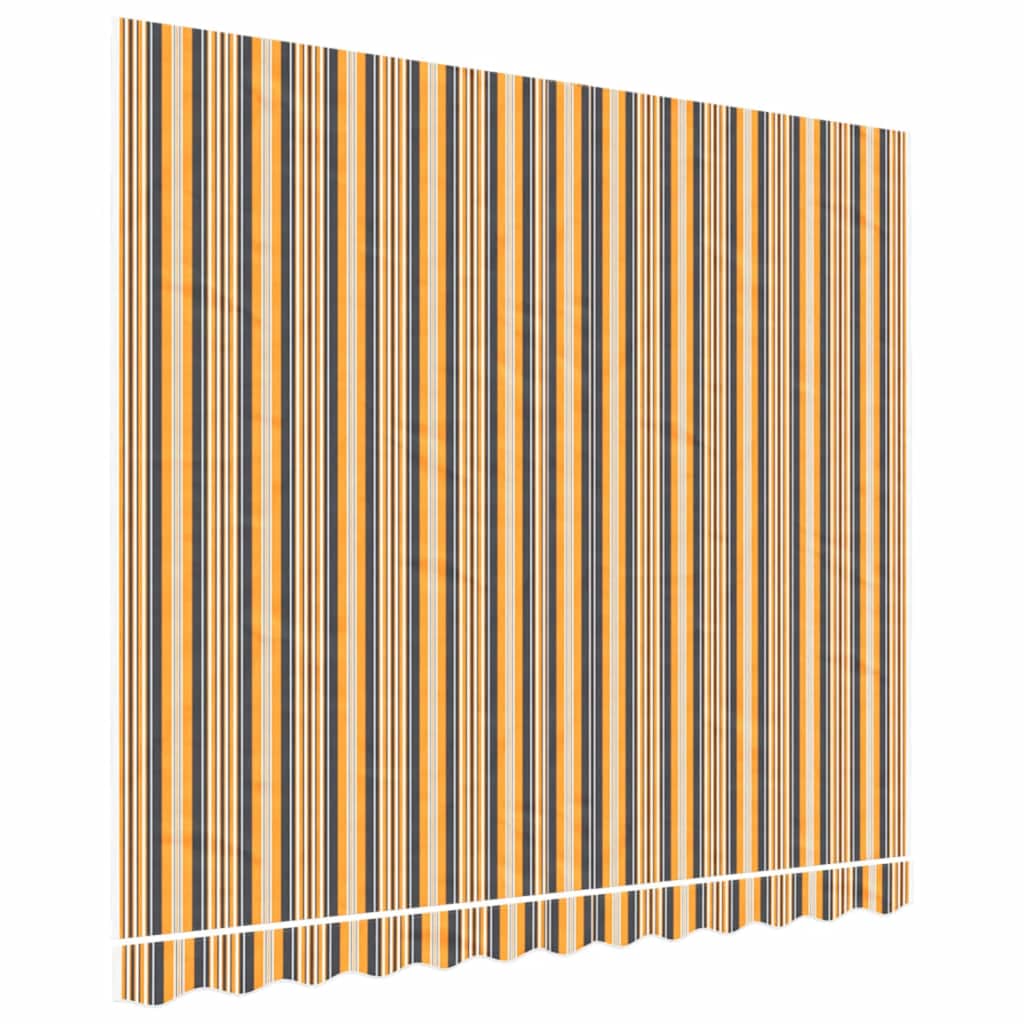 udskiftningsdug til markise 3x2,5 m polyester orange og sort