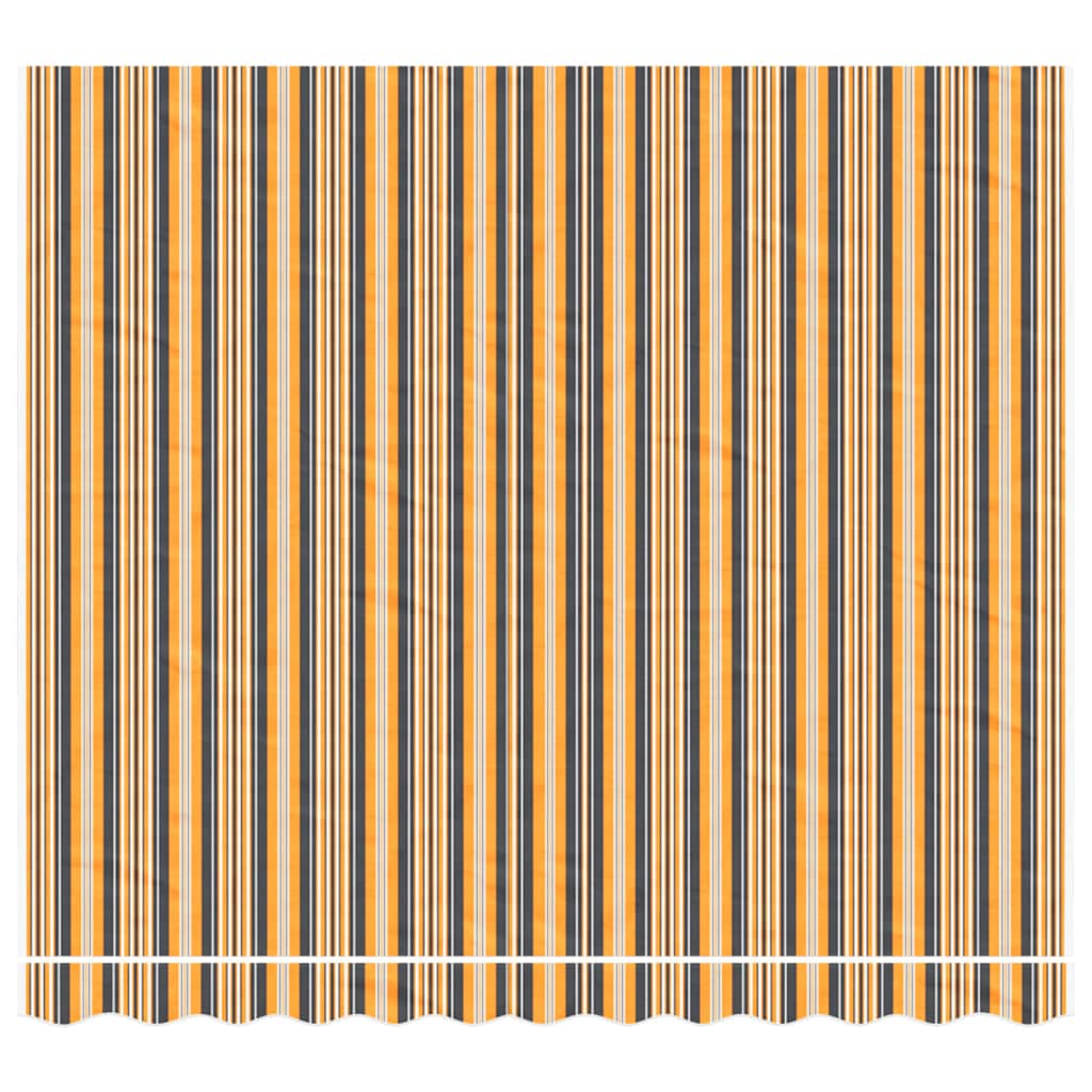 udskiftningsdug til markise 3x2,5 m polyester orange og sort