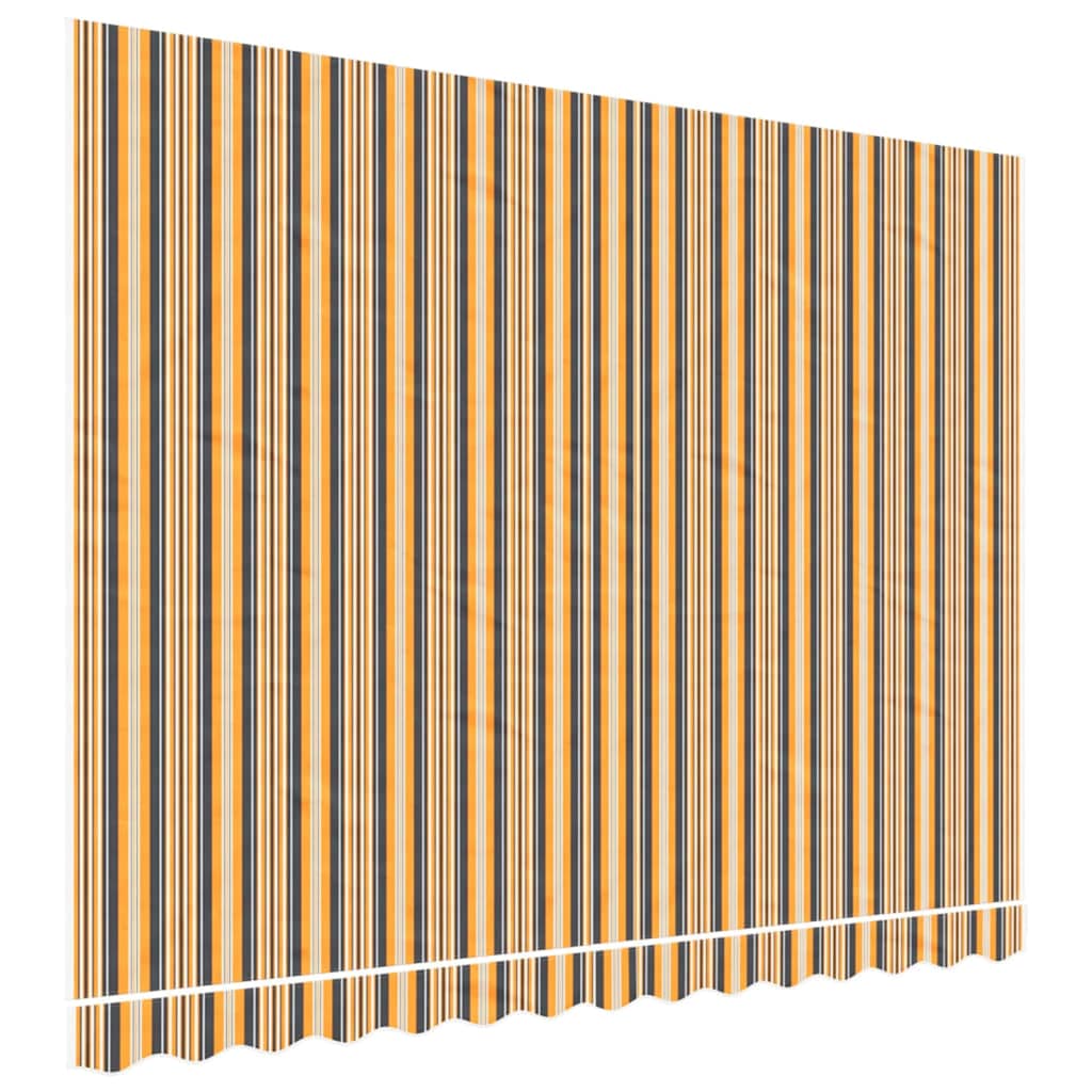 udskiftningsdug til markise 3,5x2,5 m polyester orange og sort