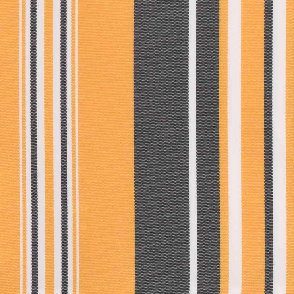udskiftningsdug til markise 4x3,5 m polyester orange og sort