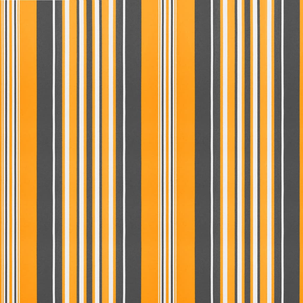 udskiftningsdug til markise 4,5x3 m polyester orange og sort