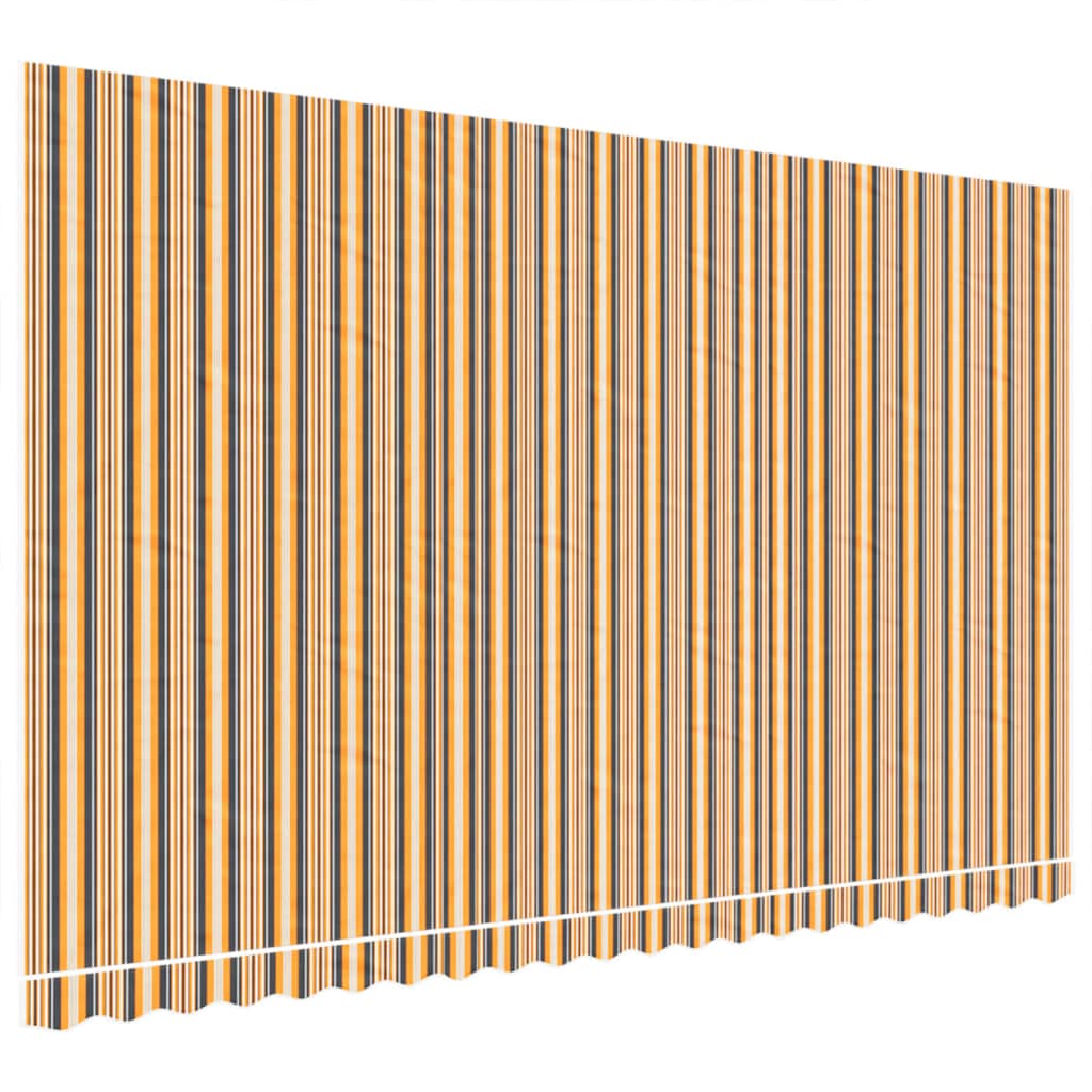 udskiftningsdug til markise 500x300 cm polyester orange og sort