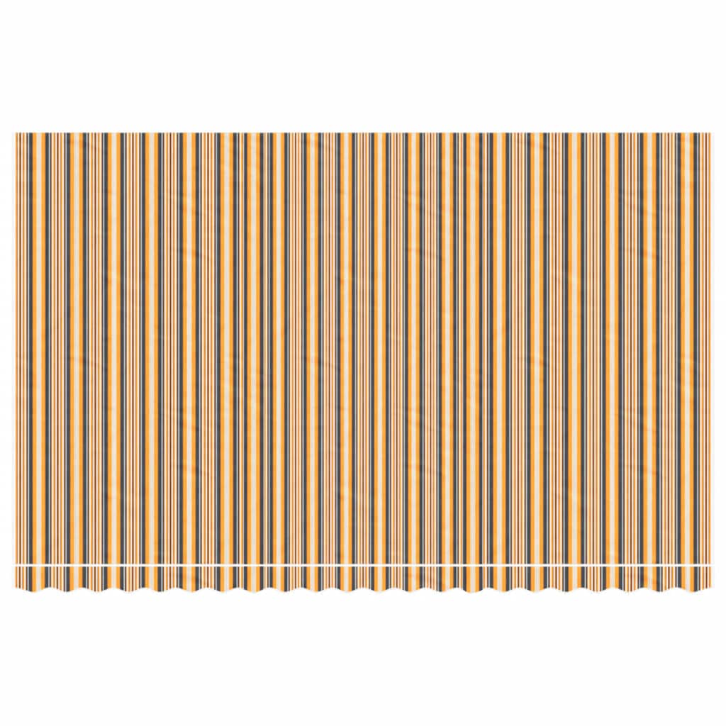 udskiftningsdug til markise 500x300 cm polyester orange og sort