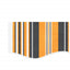 udskiftningsdug til markise 6x3 m polyester orange og sort