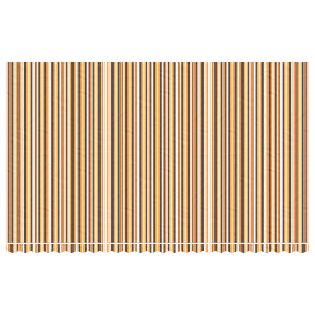 udskiftningsdug til markise 6x3,5 m polyester orange og sort