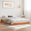 sengeramme uden madras 120x200 cm massivt fyrretræ gyldenbrun