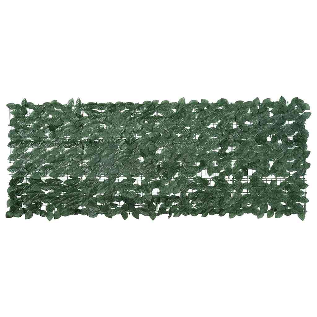 Altanafskærmning 200 × 75 cm - mørkegrønne blade
