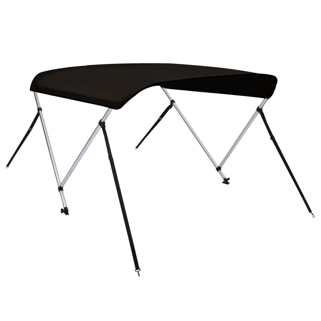 biminitop med 2 buer 180x130x110 cm sort