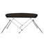 biminitop med 2 buer 180x150x110 cm sort