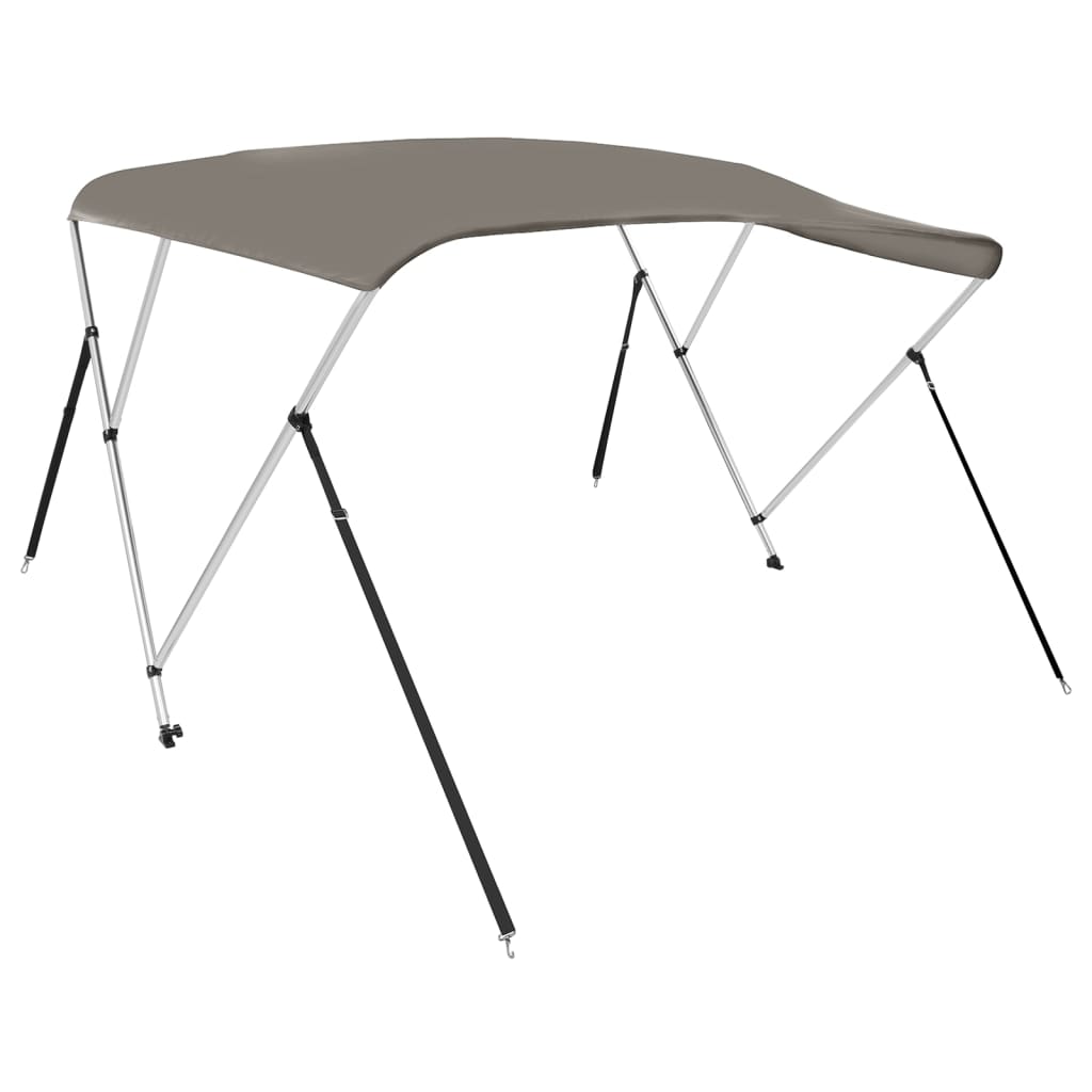 biminitop med 3 buer 183x140x137 cm grå