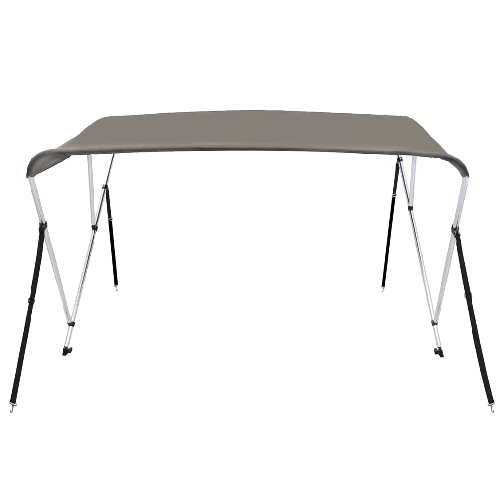 biminitop med 3 buer 183x140x137 cm grå