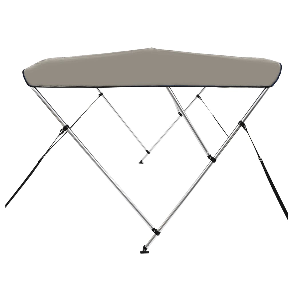 biminitop med 3 buer 183x180x137 cm grå