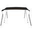 biminitop med 3 buer 183x140x137 cm sort
