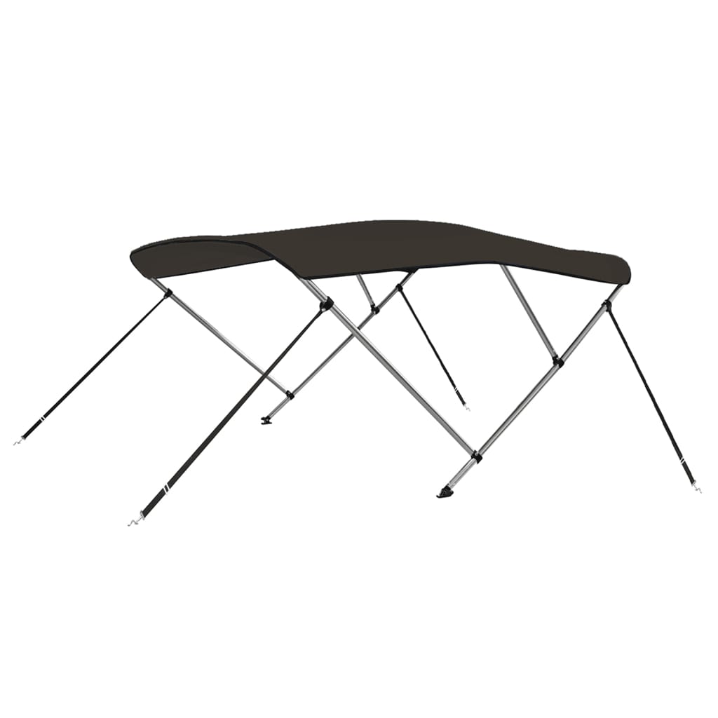 biminitop med 3 buer 183x140x137 cm sort