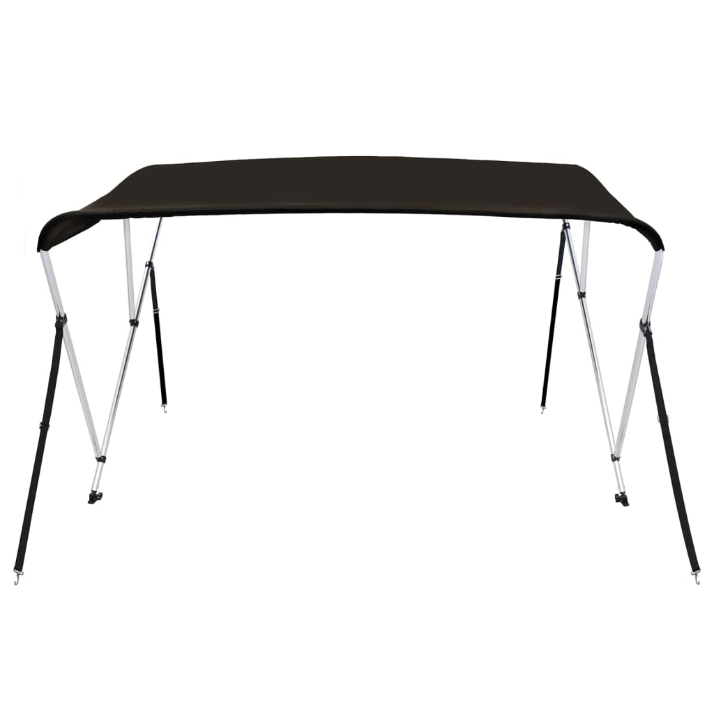 biminitop med 3 buer 183x180x137 cm sort