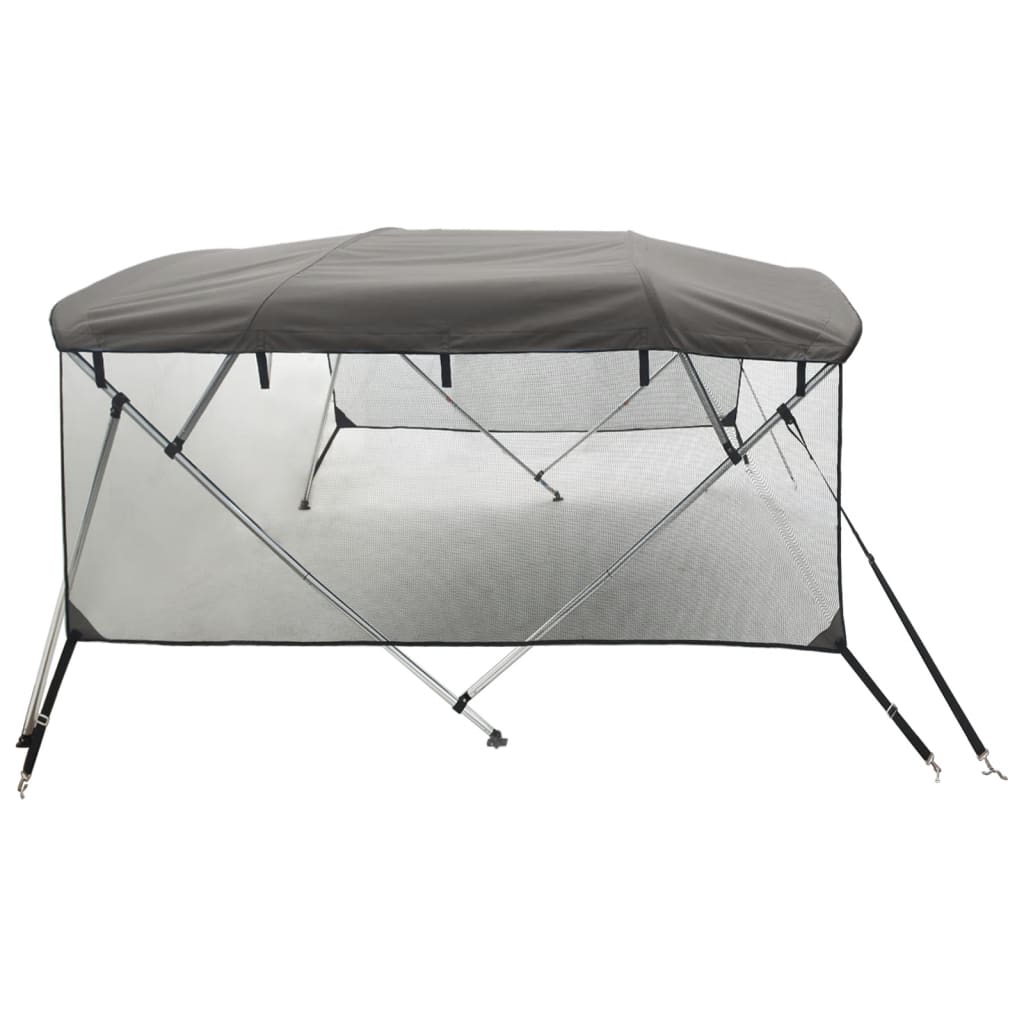 biminitop med 4 buer og sidevægge 243x(170-182)x137 cm