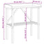 plantebord med hylde 78x38x82,5 cm massivt grantræ