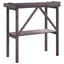 plantebord med hylde 78x38x82,5 cm massivt grantræ grå