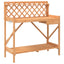 pottebord med espalier massivt fyrretræ brun