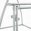 hønsehus 100x105x120 cm galvaniseret stål sølvfarvet