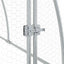 hønsehus 300x105x120 cm galvaniseret stål sølvfarvet