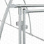 hønsehus 600x105x120 cm galvaniseret stål sølvfarvet