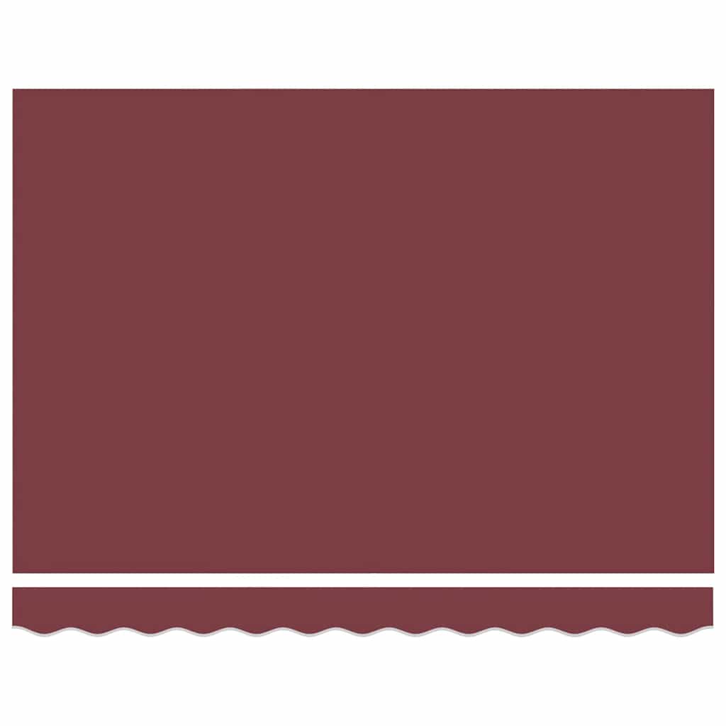 markise med LED-lys 300x250 cm automatisk betjening bordeaux