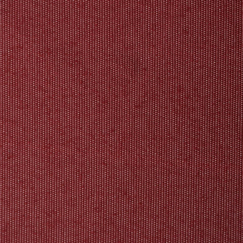 markise med LED-lys 400x350 cm manuel betjening bordeauxfarvet