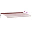 markise med LED-lys 600x350 cm automatisk betjening bordeaux