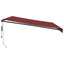 markise 450x350 cm automatisk betjening bordeauxfarvet