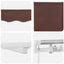 markise med LED-lys 500x300 cm automatisk betjening brun