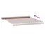 markise med LED-lys 450x350 cm manuel betjening brun