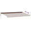 markise med LED-lys 600x350 cm automatisk betjening brun
