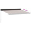 markise 350x250 cm manuel betjening brun