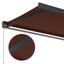markise 350x250 cm manuel betjening brun