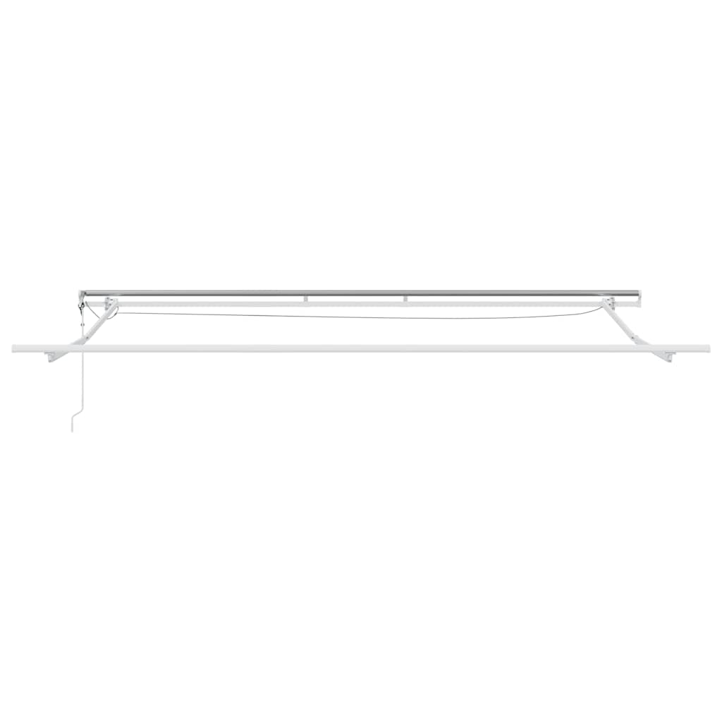 markise m. LED 400x300 cm automatisk betjening antracitgrå hvid
