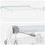 markise m. LED 400x300 cm automatisk betjening antracitgrå hvid