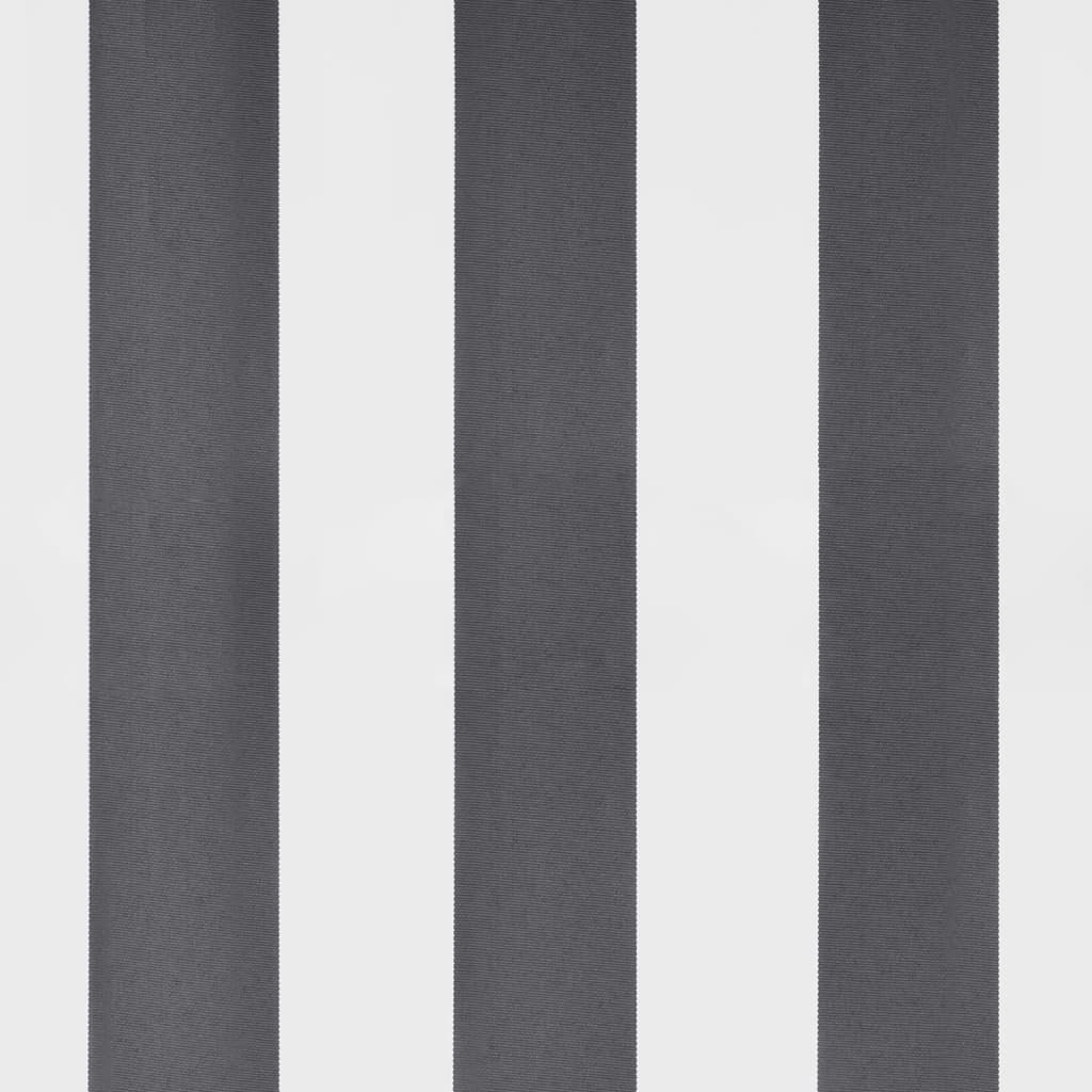 markise m. LED 450x350 cm automatisk betjening antracitgrå hvid