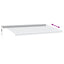 markise m. LED 600x350 cm automatisk betjening antracitgrå hvid
