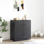 skænk 67x39x73 cm stål sort