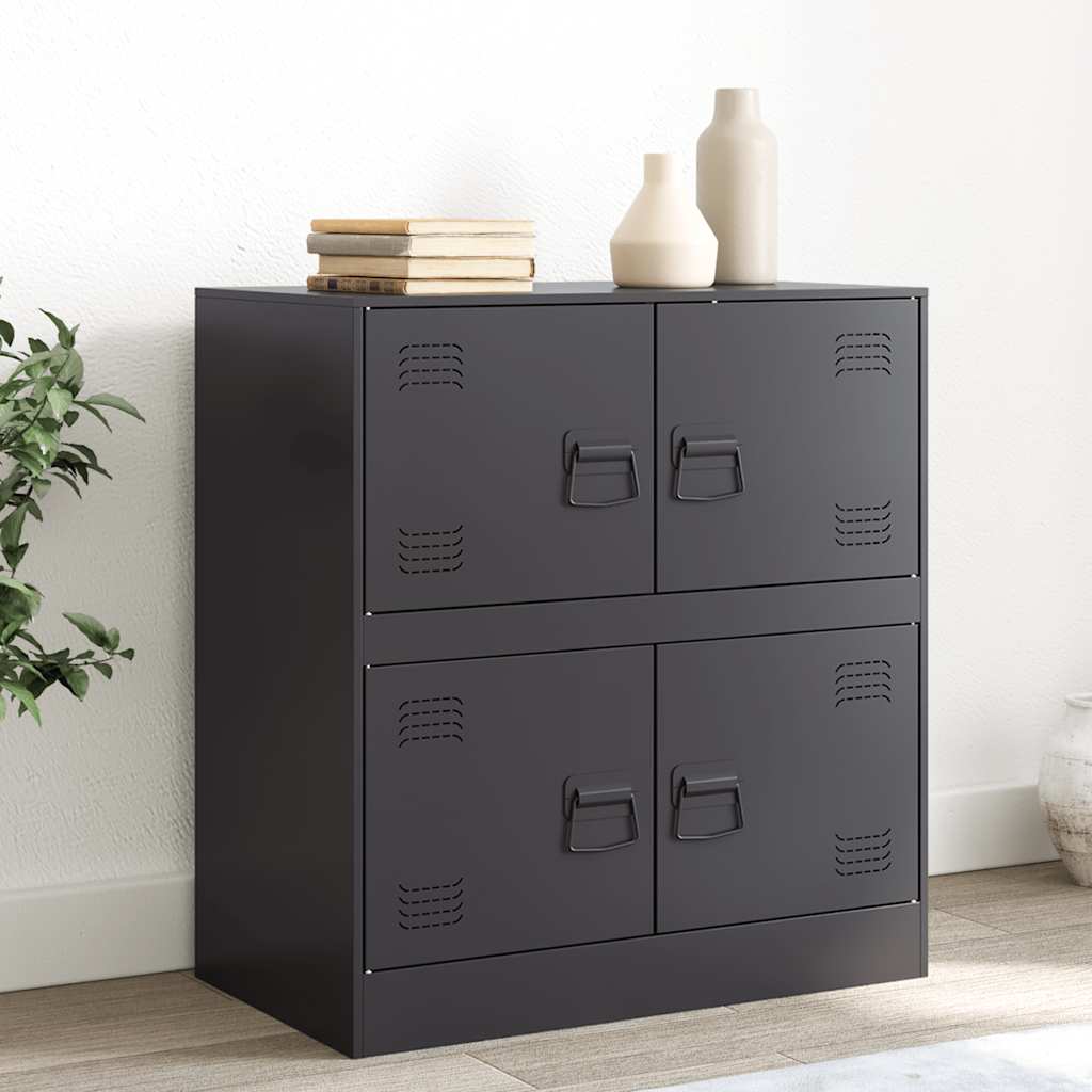 skænk 67x39x73 cm stål sort