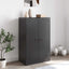 skænk 67x39x107 cm stål sort