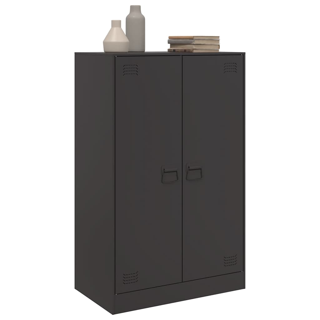 skænk 67x39x107 cm stål sort