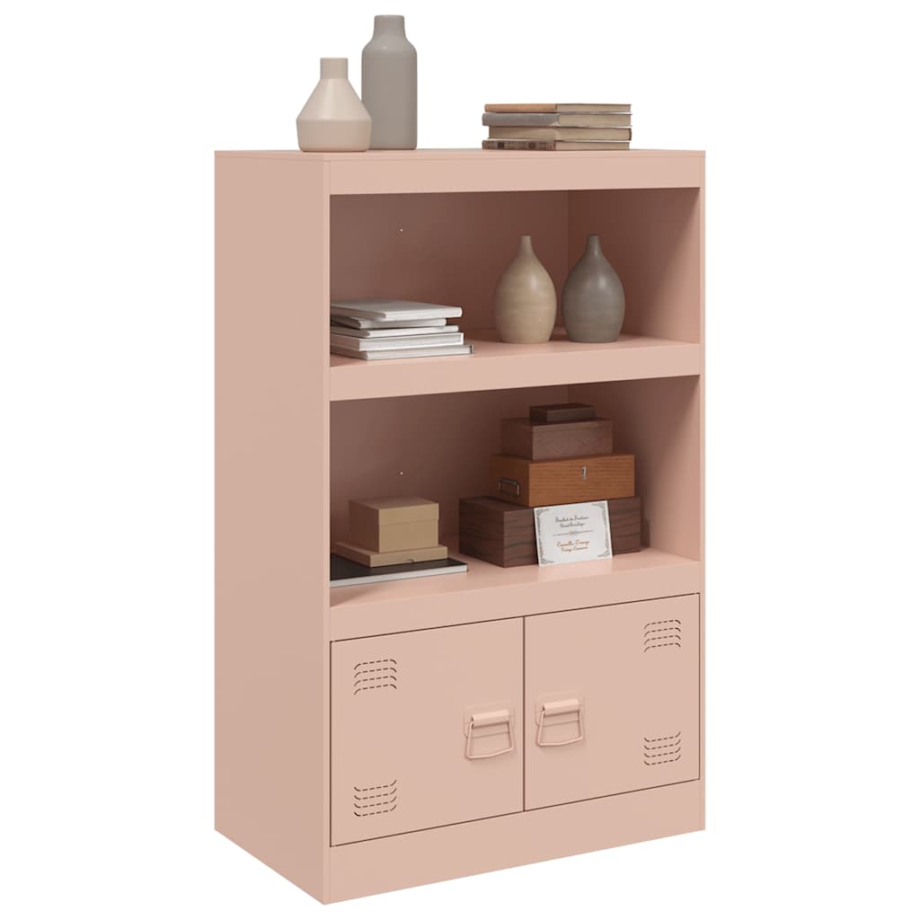 skab 67x39x107 cm stål lyserød