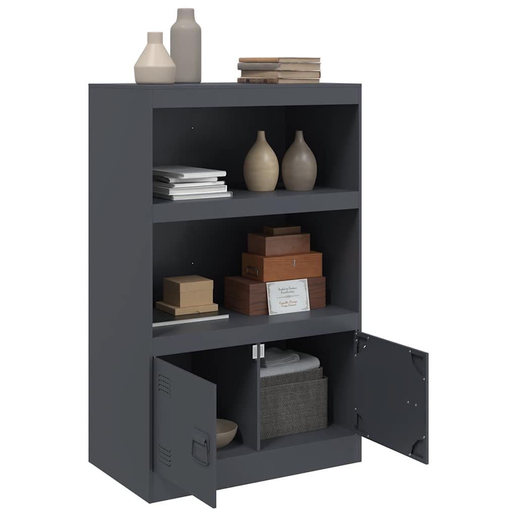 skab 67x39x107 cm stål antracitgrå