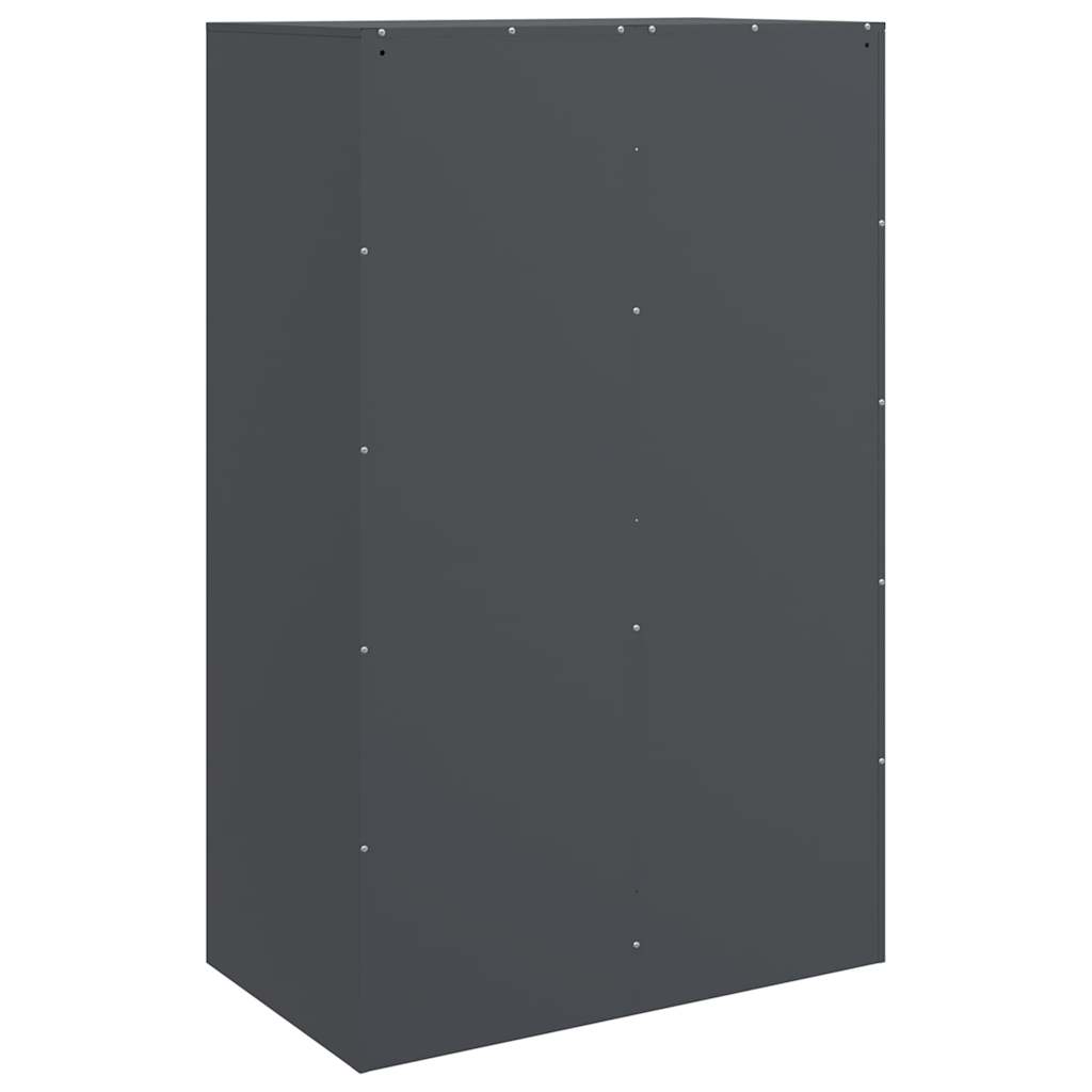 skab 67x39x107 cm stål antracitgrå